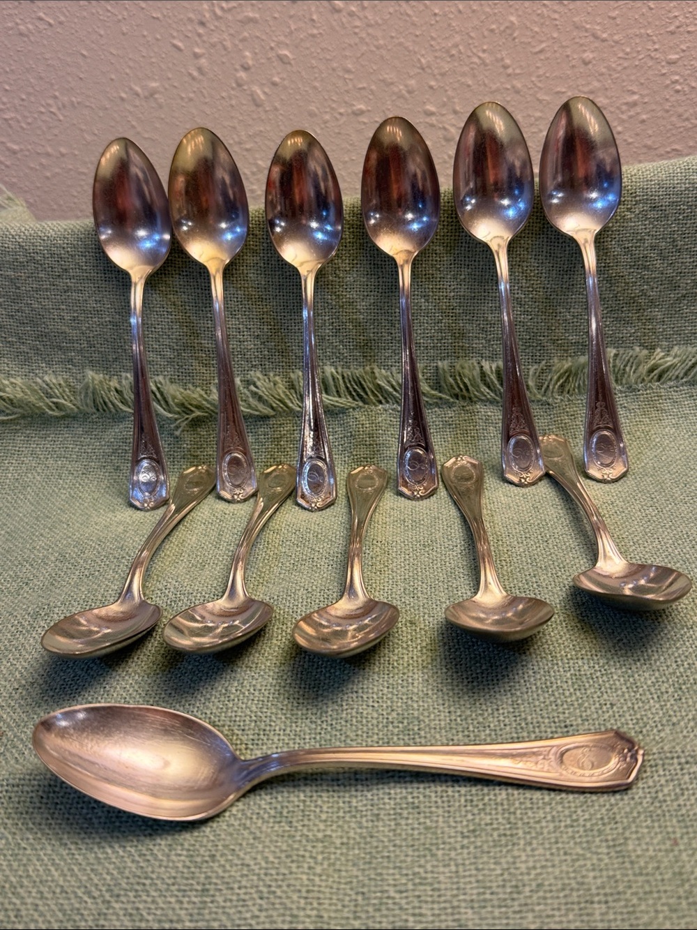 Silver-Tone Stainless Steel Teaspoons- Set of 12